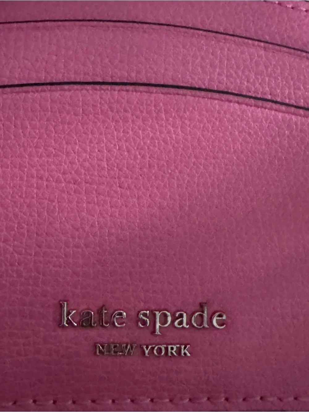 kate spade New York Pink Leather Card Holder EUC